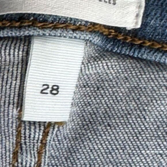 Frame Denim Le High Skinny Distressed Raw Hem Cropped Jeans Sz 28 - Picture 10 of 13